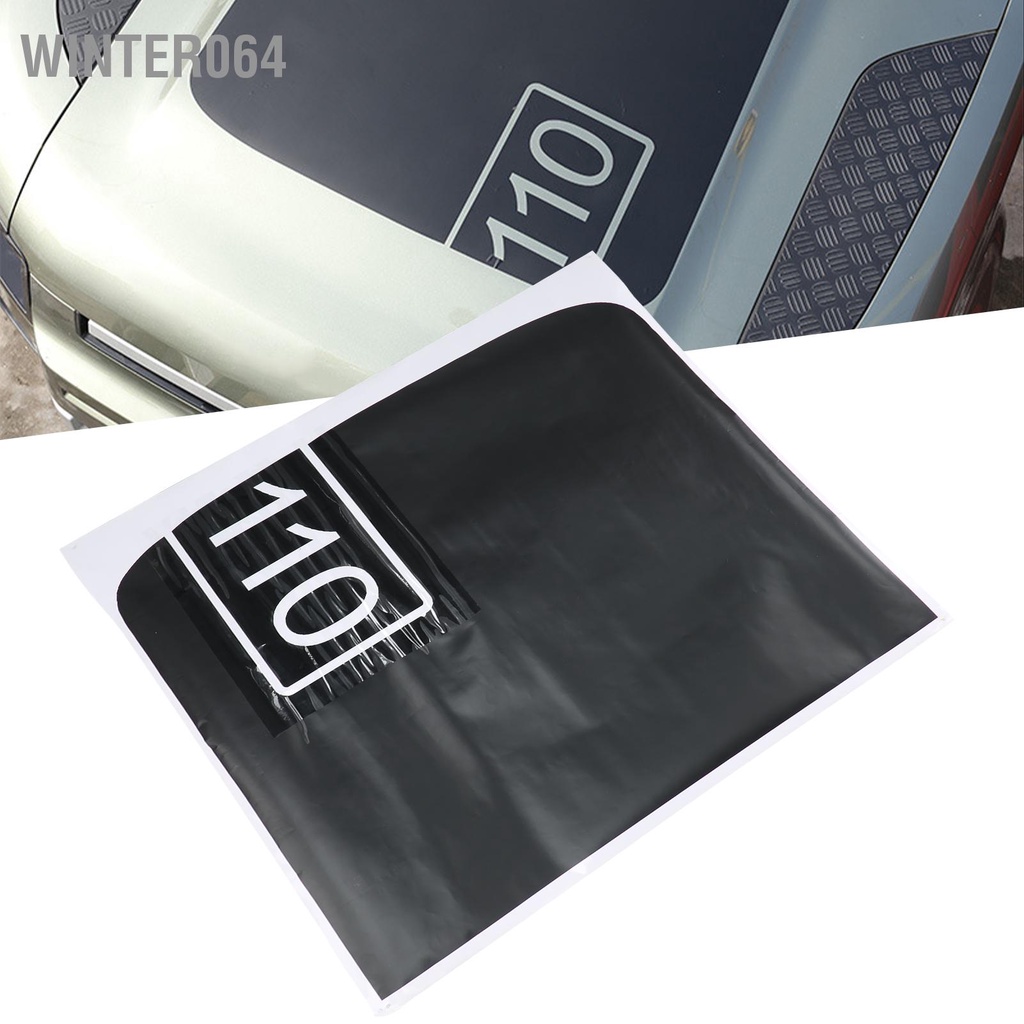 Winter064 Miếng Dán Nắp Ca-pô Trang Trí Động Cơ Phía Trước Phù Hợp Cho Land Rover Defender 110 2020‑2021