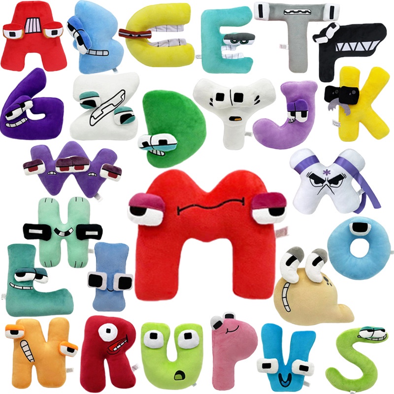 Thú Nhồi Bông Mềm Mại Hình Chữ Cái Alphabet Dễ Thương Cho Bé