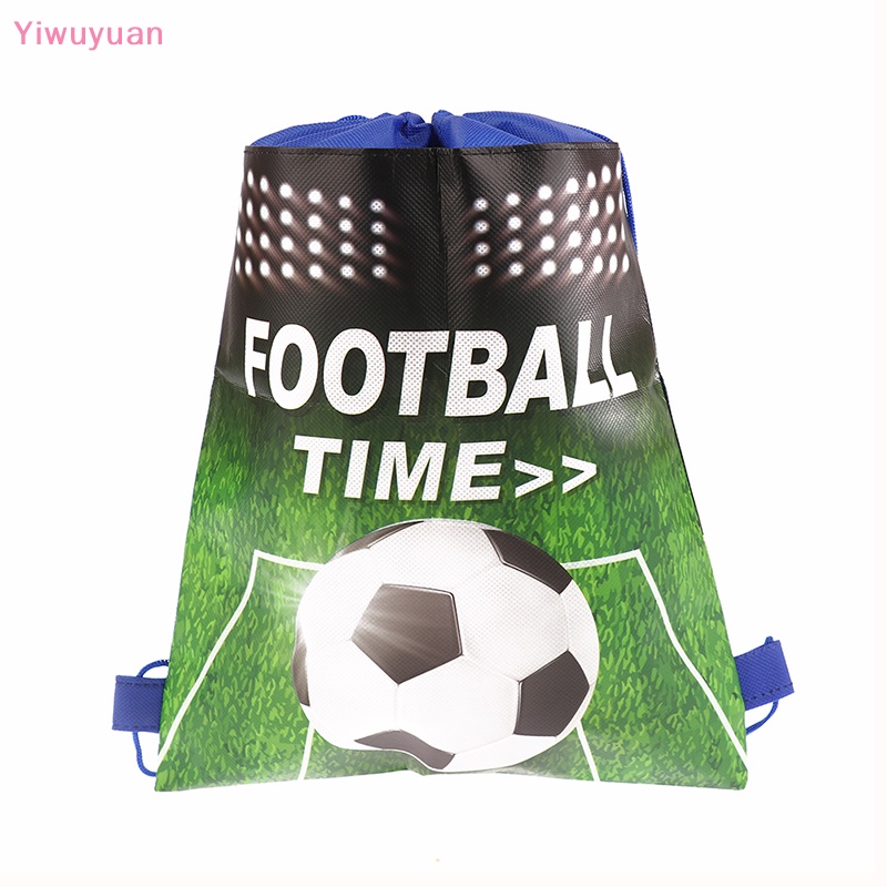 1 Ba Lô Rút Dây Hình Quả Bóng Đá Cho Bé Trai Mới