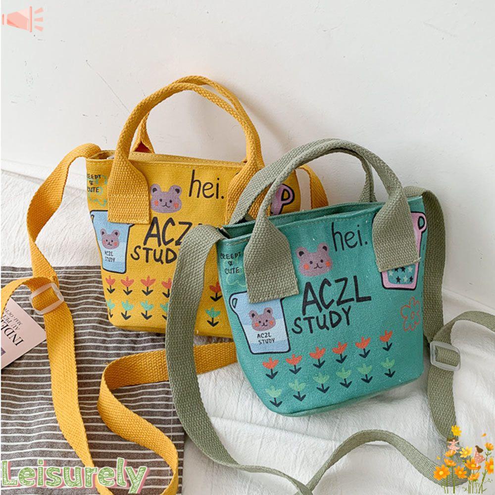 Túi Đeo Chéo Vai Bằng Vải Thời Trang Dễ Thương Bắt Mắt
