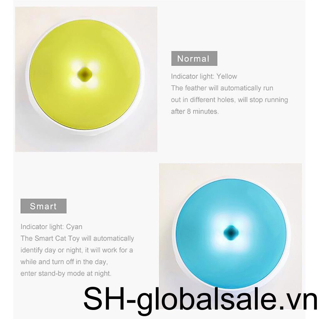 Đồ Chơi Tương Tác Tự Động Gắn Lông Vũ Dành Cho Mèo Cưng