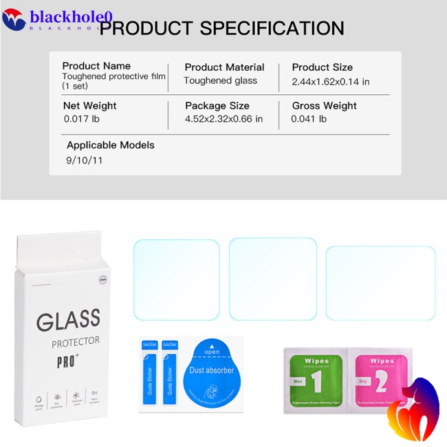 1 Bộ Kính Cường Lực Bảo Vệ Màn Hình Chống Trầy Tương Thích Với Gopro11 / 9 / 10