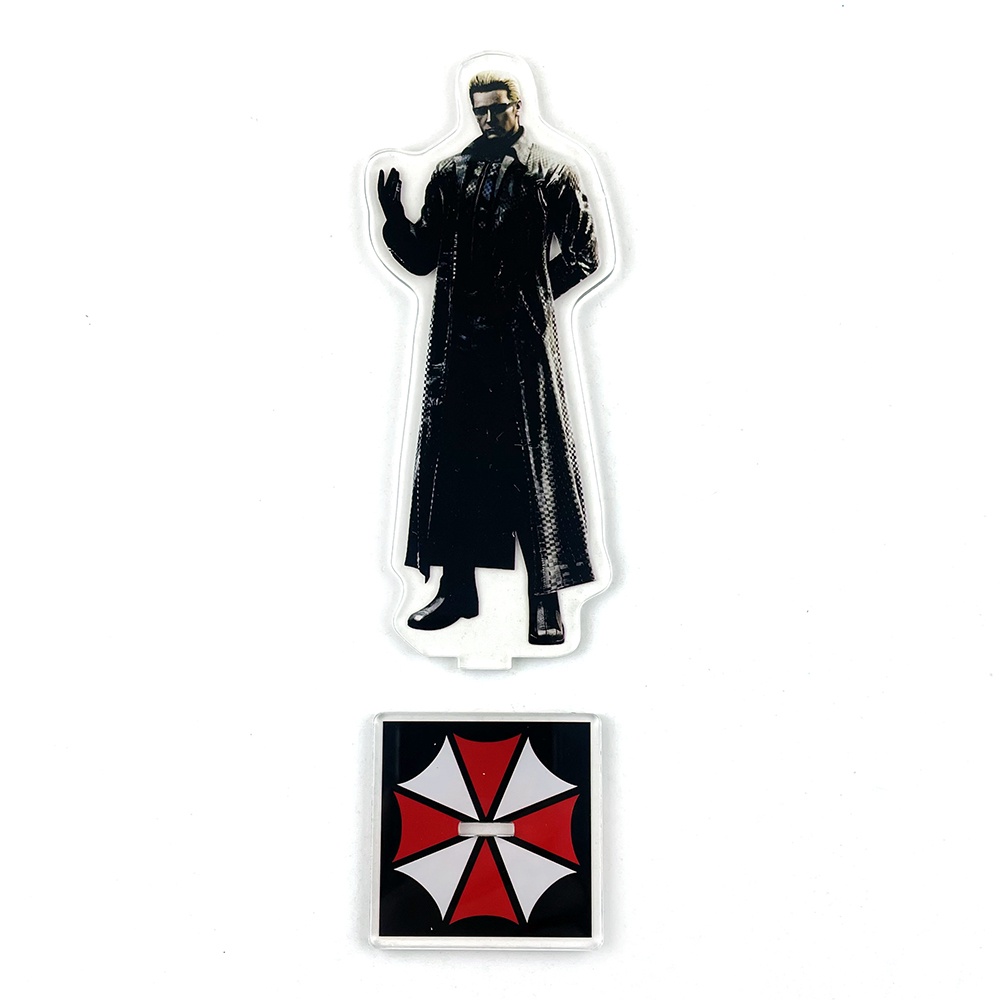 Mô Hình Nhân Vật Albert Wesker Cầm Dù Đứng Bằng acrylic