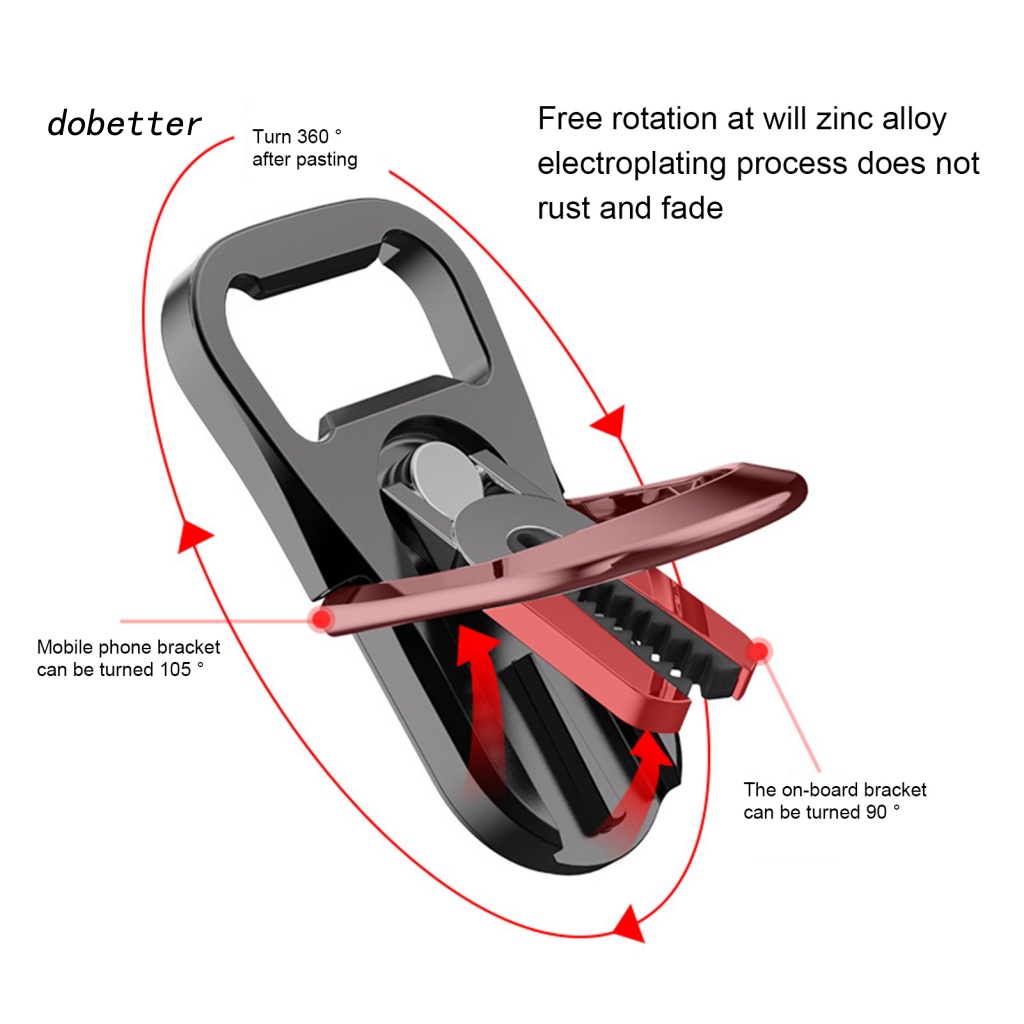 Giá Đỡ Điện Thoại Dạng Nhẫn Đeo Ngón Tay Đa Năng Gắn Lỗ Thông Gió Xe Ô Tô