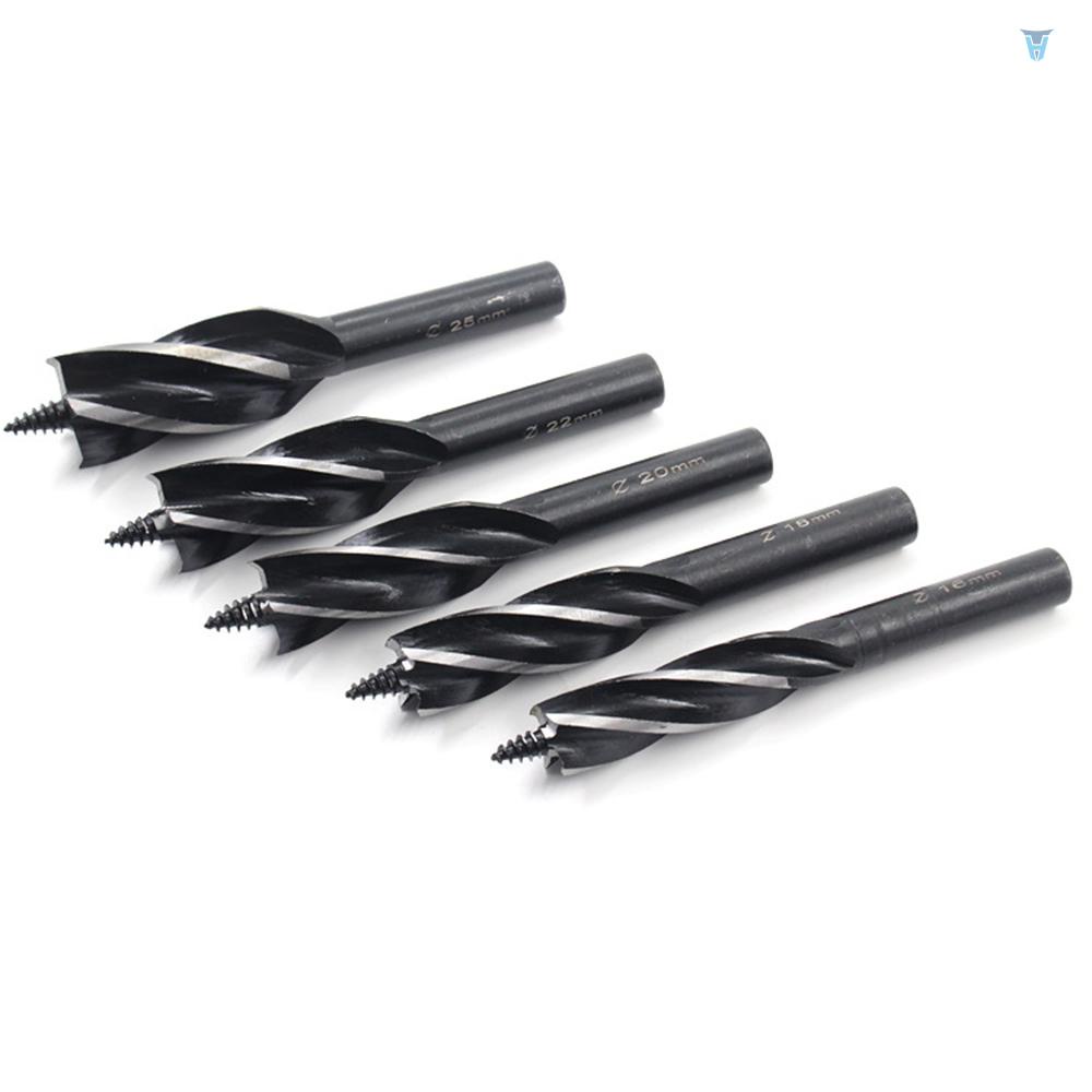 Bộ 3 Mũi Khoan Gỗ Dài 4 Mũi Khoan Lỗ Bằng Thép Carbon Chất Lượng Cao Kèm 2 Đầu Chuyển Đổi