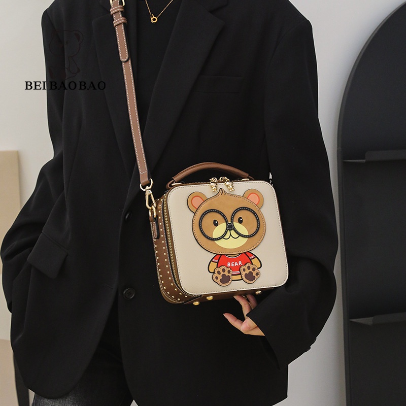 Túi đeo chéo nữ Bill Bear dễ thương Thời trang túi xách nữ