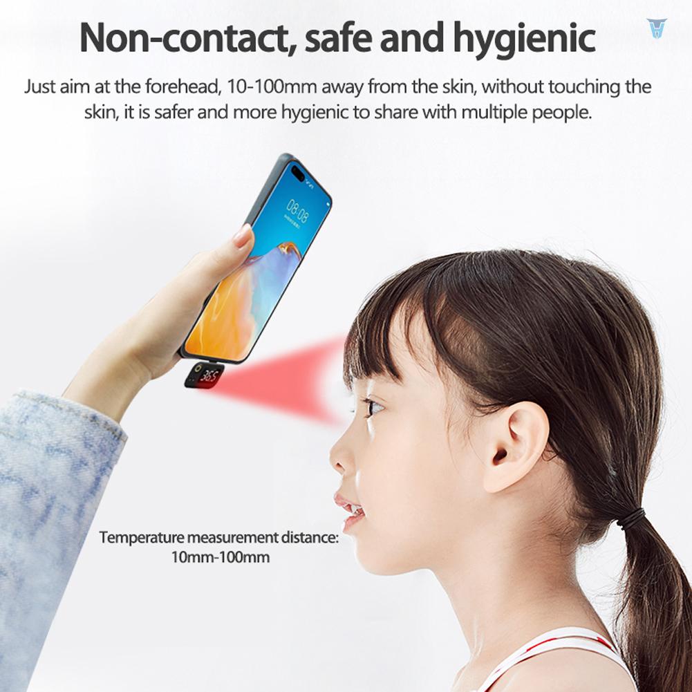 Nhiệt Kế Hồng Ngoại Mini Có Khớp Nối Type-C Cho Điện Thoại Di Động