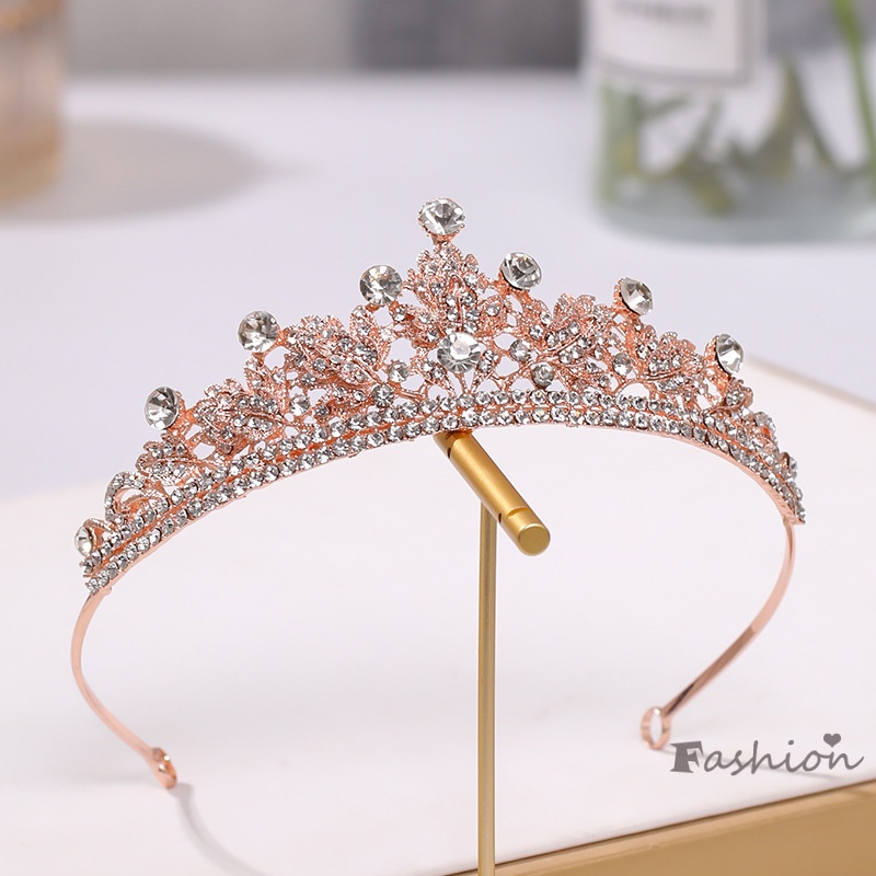 Cài Tóc Hình Vương Miện Đính Đá Sang Trọng Cho Cô Dâu