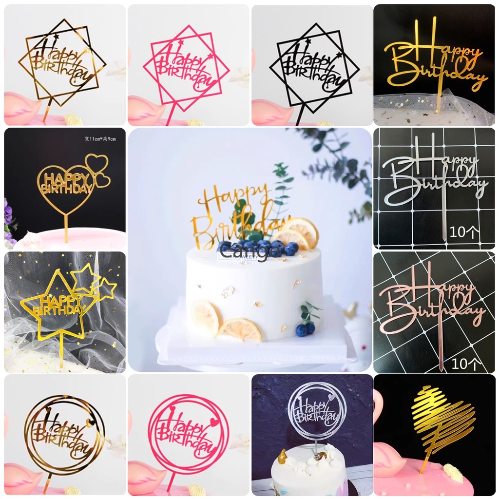 Happy Birthday plugin Happy Birthday Cắm Trang Trí Bánh Sinh Nhật Phong Cách Châu Âu Sáng Tạo