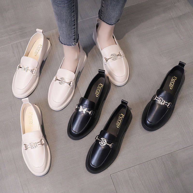 Giày Lười Da Đế Mềm Phong Cách Anh Quốc Thời Trang Mùa Hè Cho Nữ Y7TT