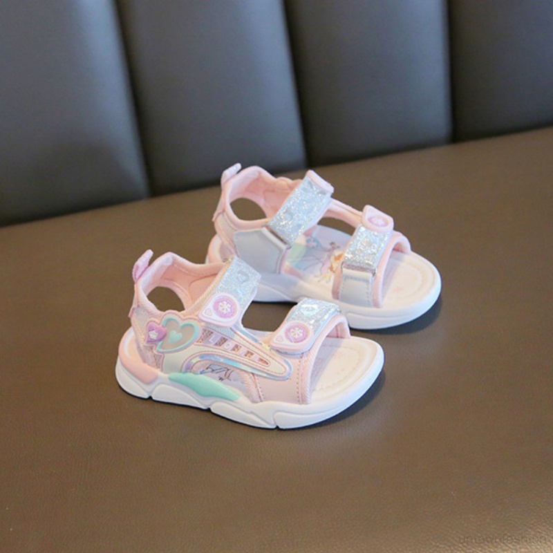 Xăng đan Công Chúa Đế Mềm Thời Trang Đi Biển Mùa Hè Cho Bé Gái