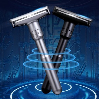 Mới có thể điều chỉnh an toàn dao cạo nam gấp cạo râu hai cạnh cổ điển an toàn titan phủ lưỡi dao cạo râu lưỡi dao cạo