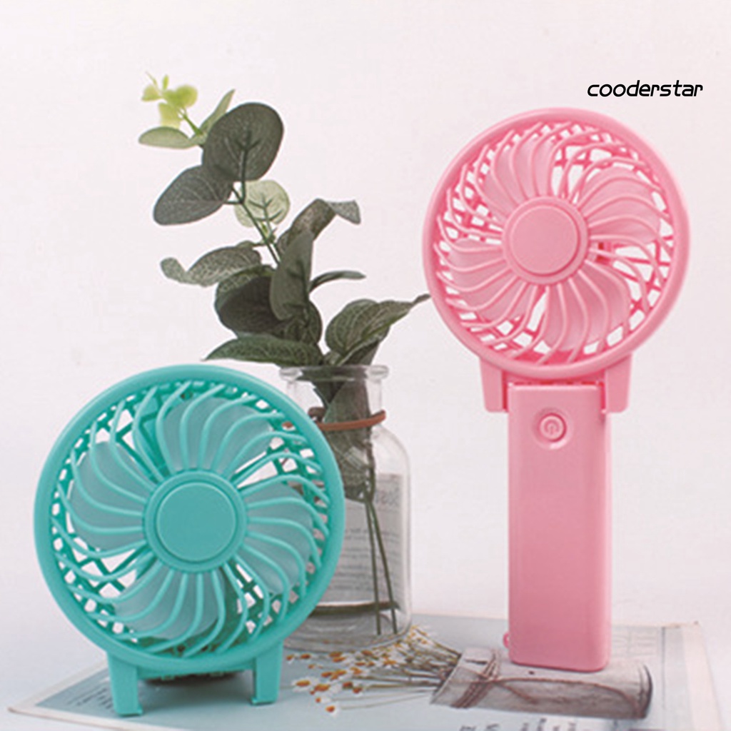 Quạt Làm Mát Cầm Tay 4 Cánh Mềm Mại Tự Nhiên Không Gây Tiếng Ồn Cỡ Nhỏ Tiện Dụng Mang Theo Du Lịch