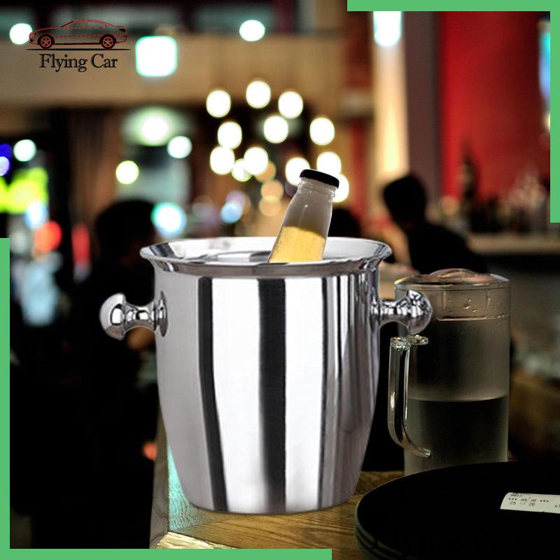 Xô Đựng Đá Bằng Thép Không Gỉ Lzdjfmy2 Di Động Tiện Dụng Cho Tiệc Nướng