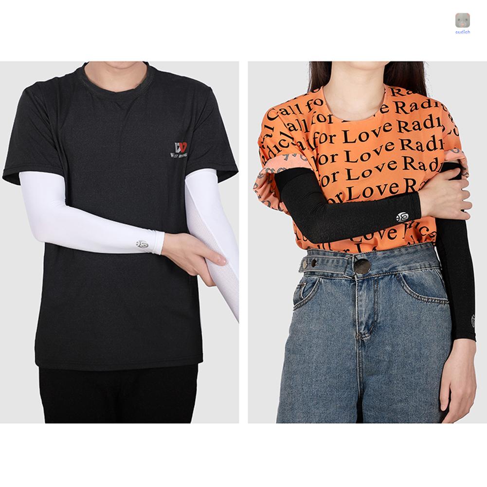 Găng Cánh Tay Bằng Vải Lạnh Chống Tia UV Hỗ Trợ Luyện Tập Thể Thao Ngoài Trời