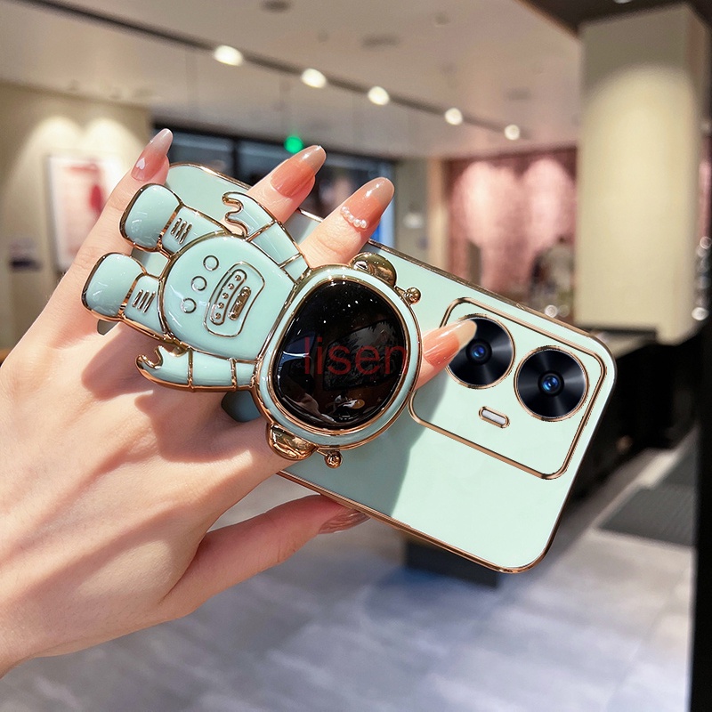 Ốp lưng Realme C55 Ốp Điện Thoại Có Giá Đỡ Hình Phi Hành Gia Cho Realme C55 / 10 / 10 Pro 5G / C33 / C35 / C30 / C30S / C21Y / C25Y / Realme 10 Pro Plus 5G YHY