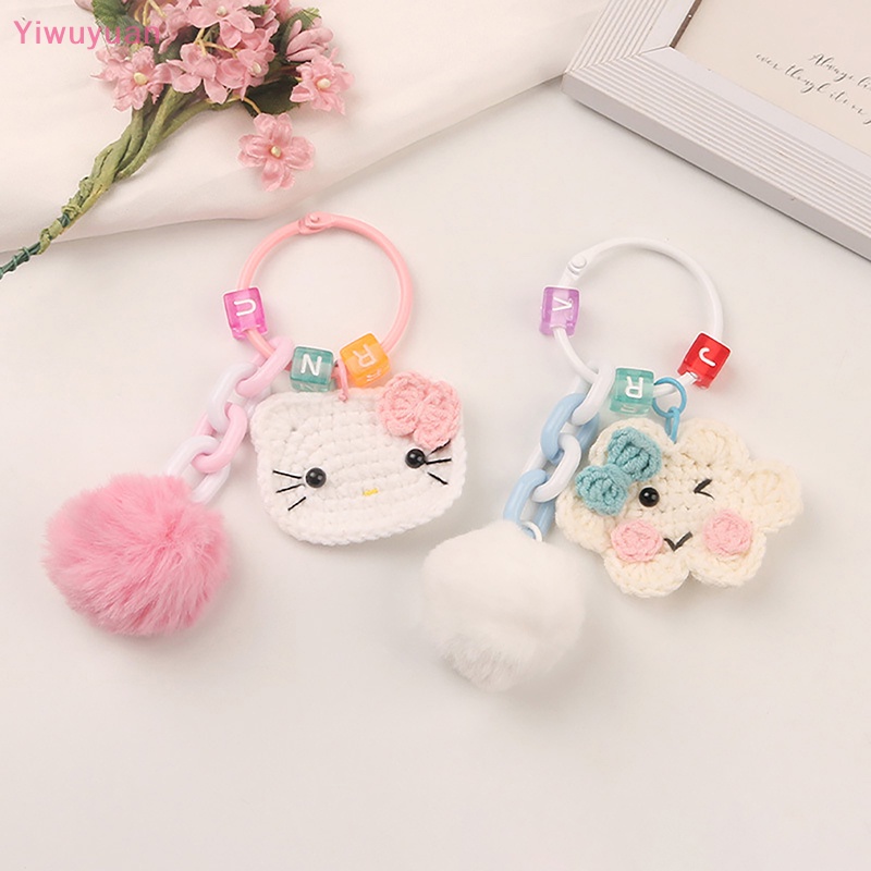 < Yiwuyuan > Móc Khóa Hoạt Hình Đan Len Dễ Thương Sáng Tạo Trang Trí Túi Xách Mới