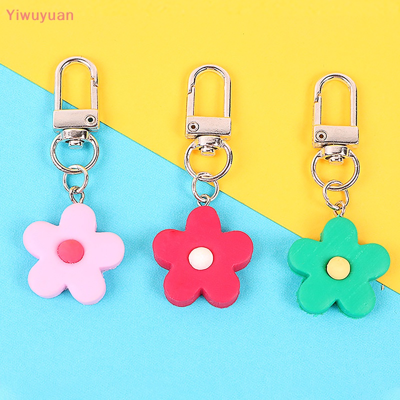 Móc Khóa Hình Hoa Màu Kẹo Dễ Thương Trang Trí Ba Lô / Túi Xách Mới