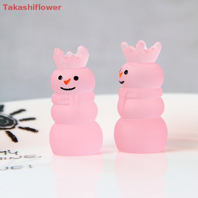 Bộ 5 Kẹp Tóc Nhựa Phát Quang Hình Người Tuyết Xinh Xắn