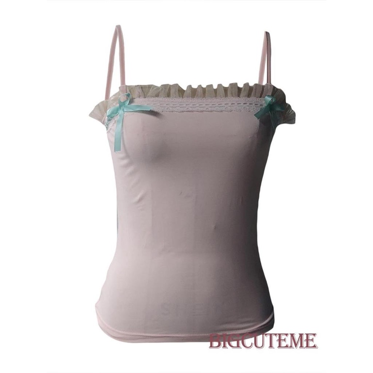 [] - Áo Tank Top Hai Dây Không Tay Hở Lưng Viền Ren Màu Tím Cho Nữ