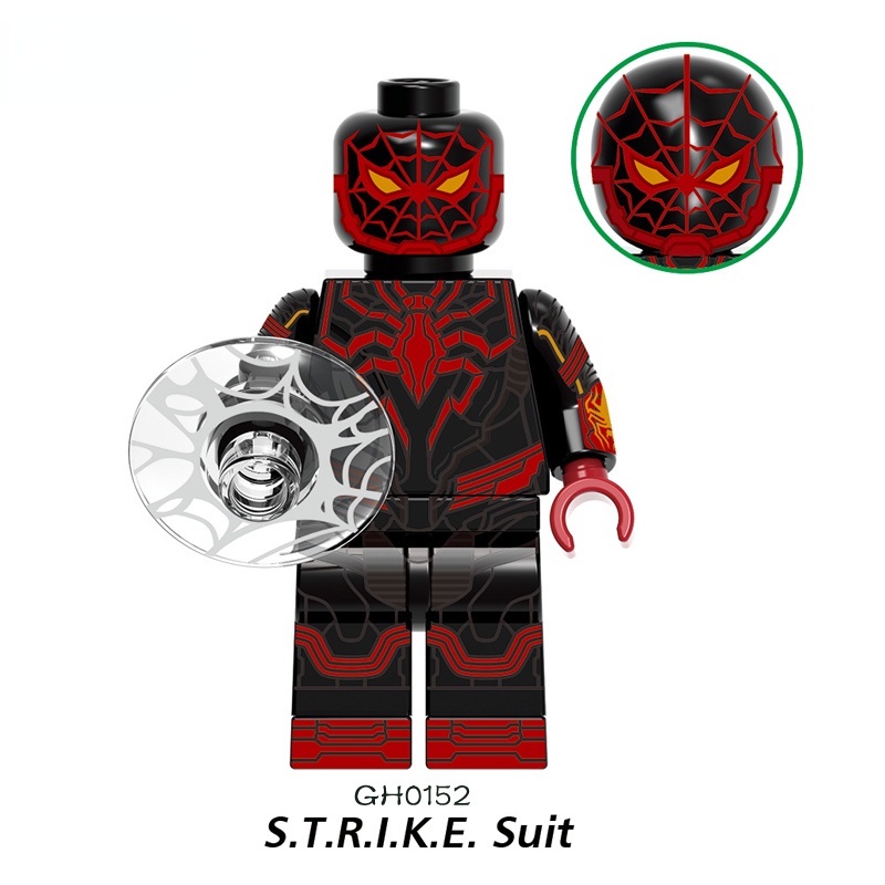 Mô Hình Nhân Vật Siêu Anh Hùng The End Purple Reign Miles Morales 2099 Crimson Cowl