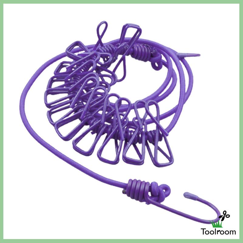 Dây Phơi Quần Áo Co Giãn Tiện Dụng Cho Sân Vườn / Du Lịch