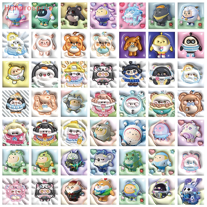 Bộ 62 Miếng Dán 3D Hình Trứng Dễ Thương Trang Trí Laptop / Ván Trượt / PC