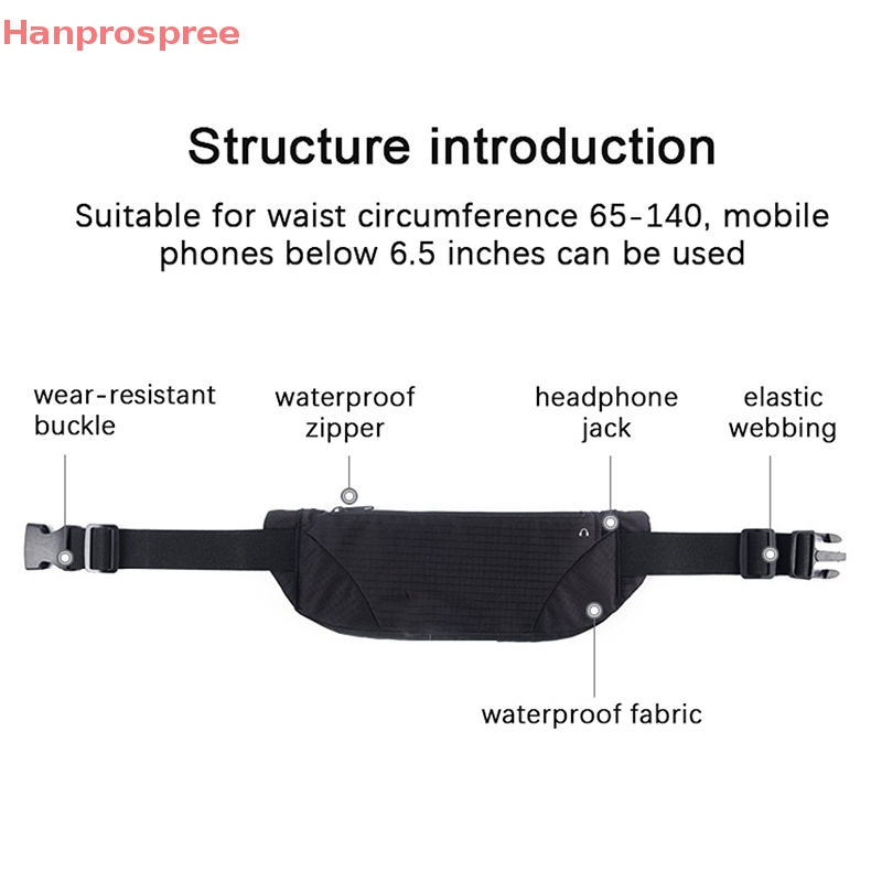 Túi Đeo Hông Đựng Điện Thoại Siêu Nhẹ Thoáng Khí Chống Thấm Nước Khi Chạy Bộ Cho Nam Và Nữ