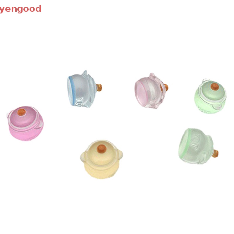 Bộ 2 Bình Sữa Mini Bằng Nhựa Resin Màu Sắc Phản Quang Trang Trí Bảng Điều Khiển Xe Hơi