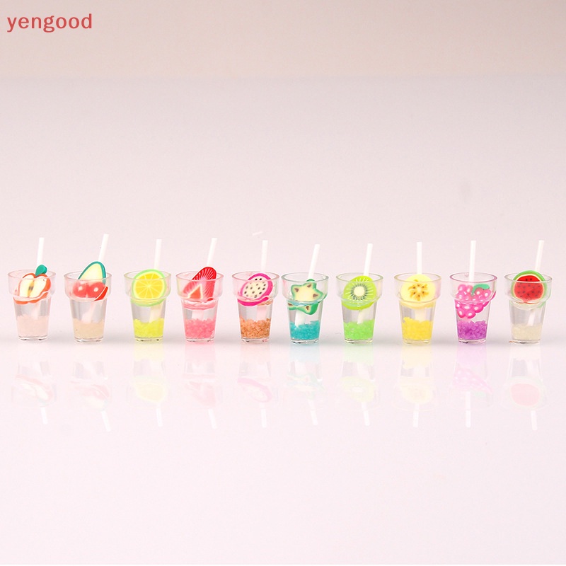 (YGD) Bộ 2 Ly Thủy Tinh Nhỏ Màu Sắc Ngẫu Nhiên Trang Trí Phong Cảnh