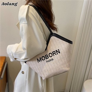 Aolang Túi Xách Cỡ Lớn Thiết Kế Đơn Giản Thời Trang Cho Nữ