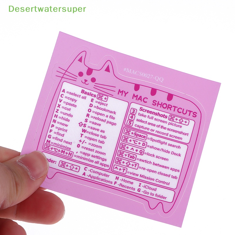1 Miếng Dán Bàn Phím Tắt Cho MacOS Laptop