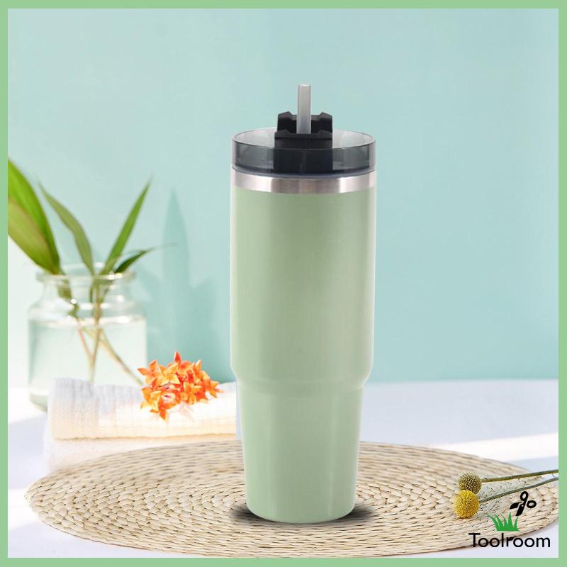 Cốc Uống Nước Có Ống Hút Và Nắp Bằng Thép Không Gỉ Sturdy