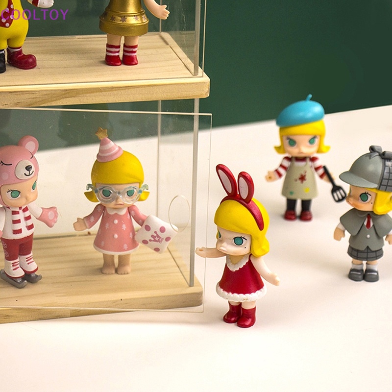 Cooltoy Hộp Trưng Bày Mô Hình Búp Bê Nhỏ Trong Suốt Chống Bụi Sắp Xếp Gọn Gàng DIY