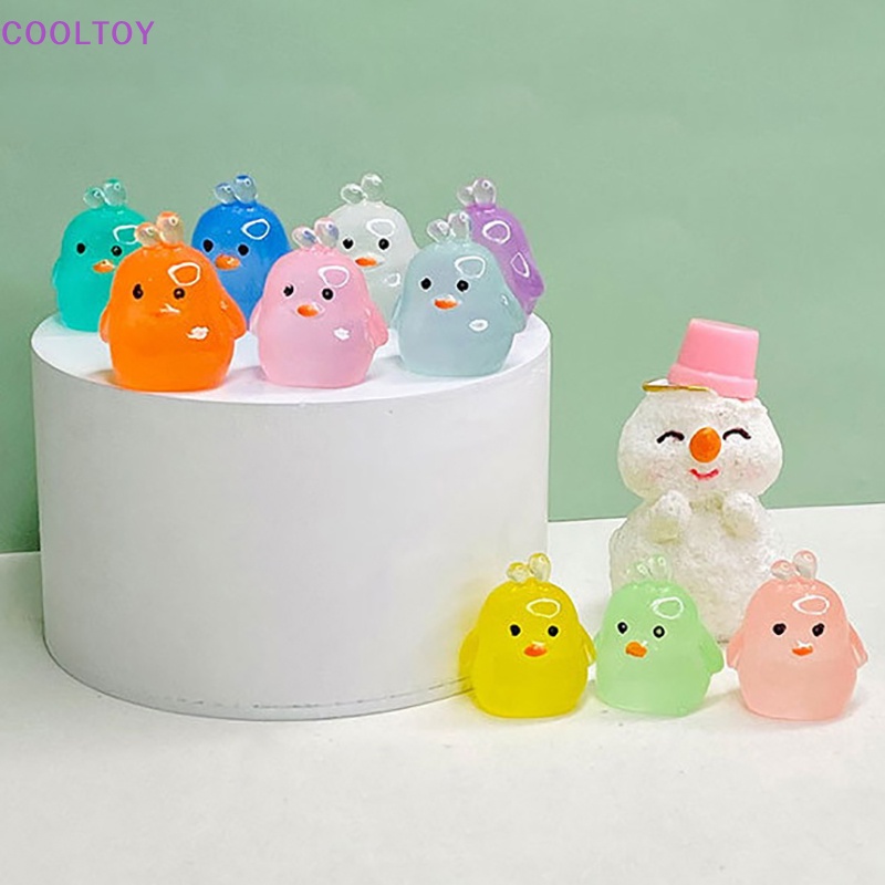 Bộ 5 Tượng Vịt Con Phát Quang Dùng Trang Trí Vườn