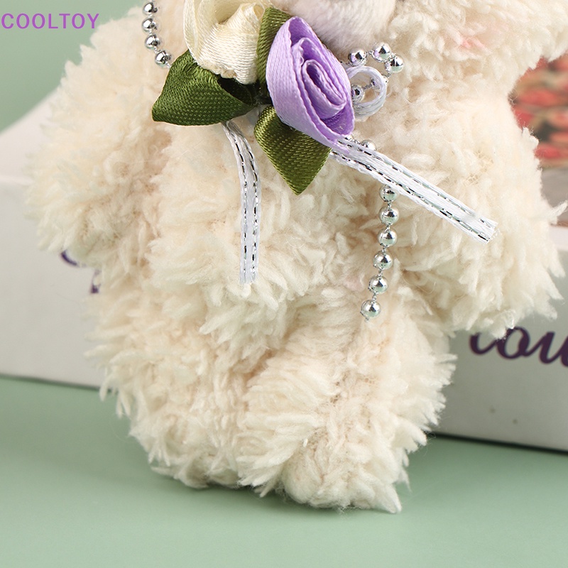 Móc Khóa Gấu Bông Bằng Cotton Mềm Mại Dễ Thương Sáng Tạo