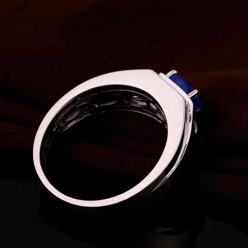 Nhẫn Cưới Thép Titan Bạc Đính Đá Zircon 2 Màu Thời Trang Cho Nam Nữ