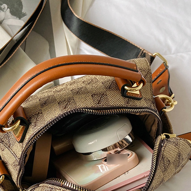 Ielgy Túi Đeo Chéo Hình Vuông Nhỏ Kẻ Sọc Caro Cao Cấp Đa Năng Thời Trang Thường Ngày Cho Nữ