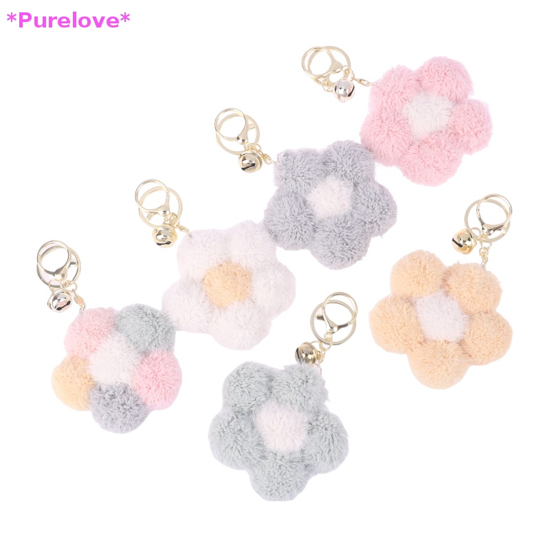 Móc Khóa Bông Hoa Mềm Mại Đáng Yêu Mới
