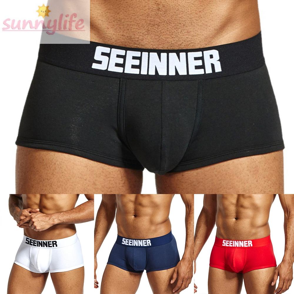 Quần Lót Cotton Thấm Hút Mồ Hôi Thoáng Khí Thoải Mái Cho Nam Size M-2XL