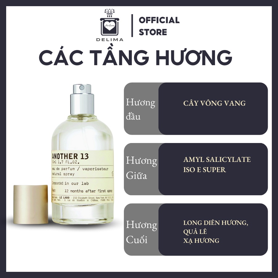 Nước hoa chiết nam nữ Le Labo Another 13 mini chính hãng 10ml, dầu thơm giá rẻ - Delimaperfume | BigBuy360 - bigbuy360.vn