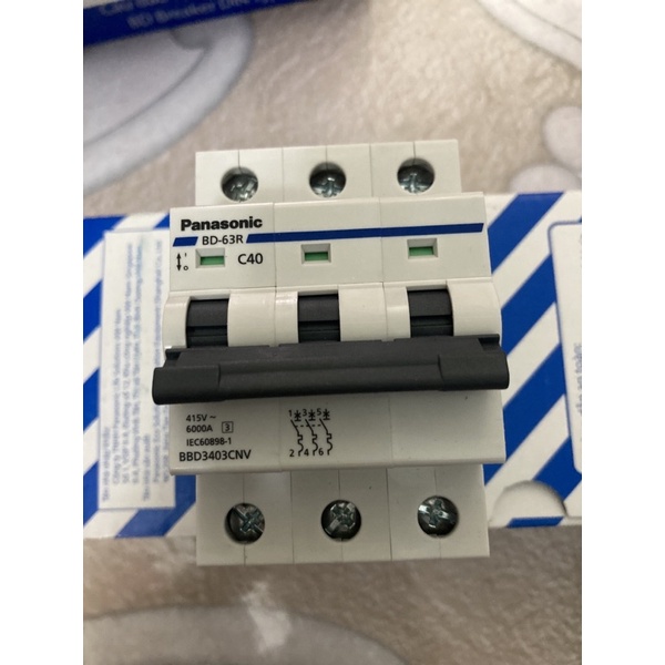Cầu dao MCB CB 3P 3 Pha 3 Tép 25A 32A 40A 50A 63A Panasonic