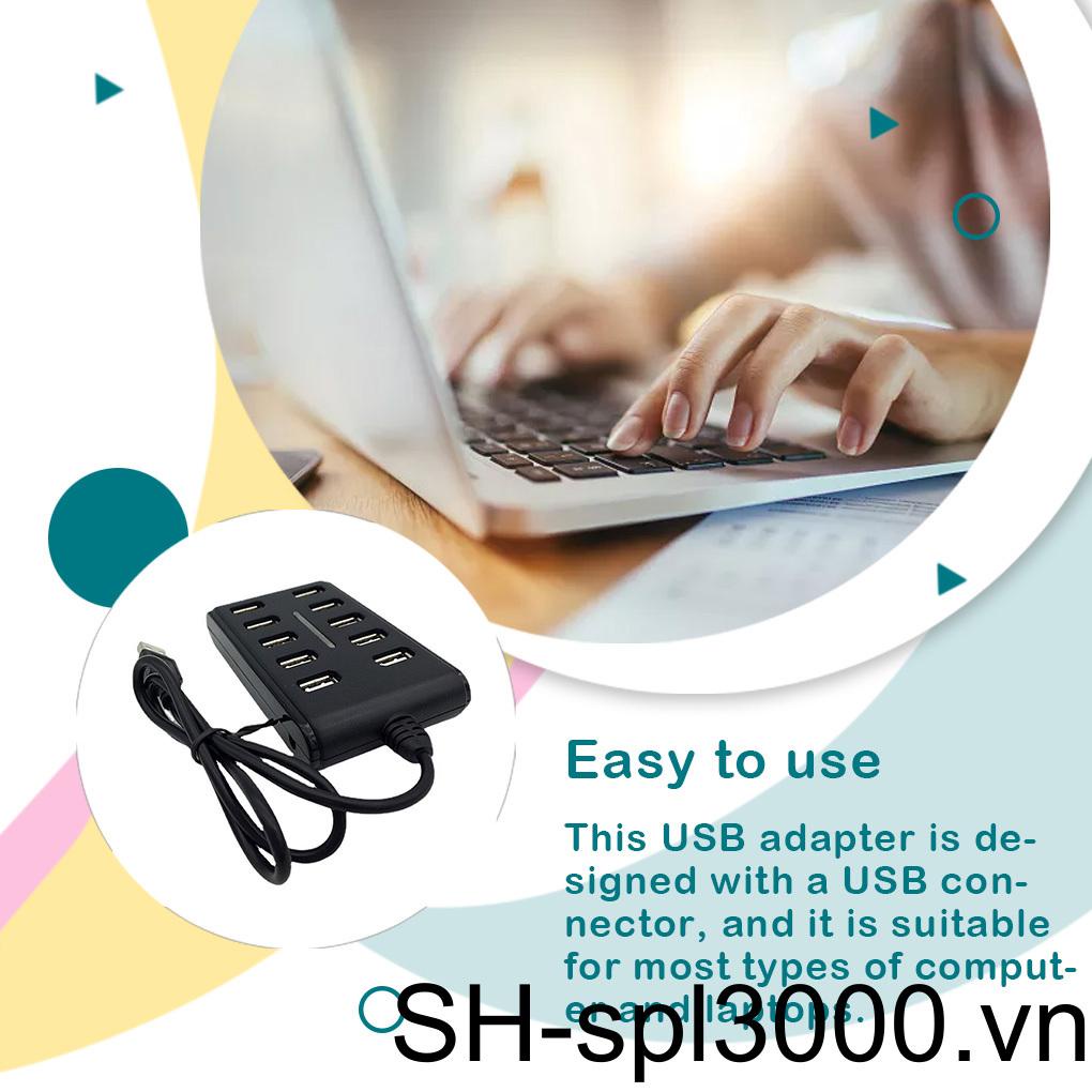 Bộ Chia 2 Cổng USB 480Mbps Tốc Độ Nhanh Cho Máy Tính Laptop