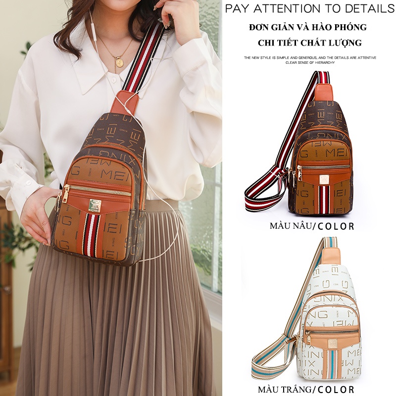 Túi đeo trước ngực thời trang, túi nhỏ dễ phối túi nữ đeo chéo, túi đeo vai thời trang mẫu mới thời trang Hàn Quốc