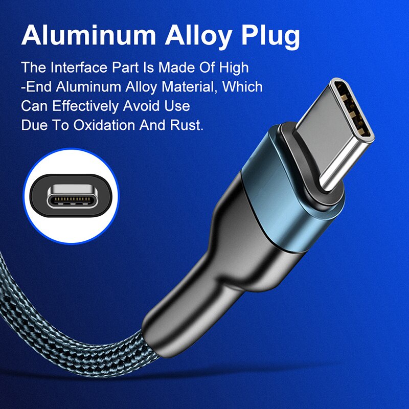 Dây Cáp Sạc Nhanh usb Loại c Dành Cho Samsung s21 s20 A51 Xiaomi mi 10 Redmi note 9s 8t