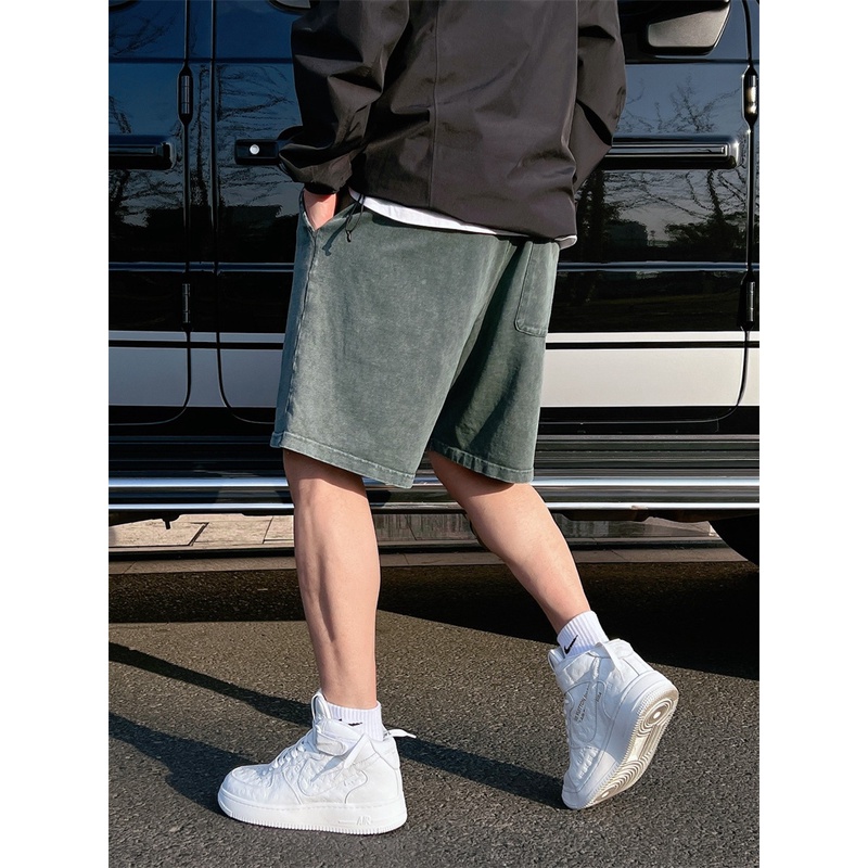 Quần Short In Họa Tiết Phong Cách retro