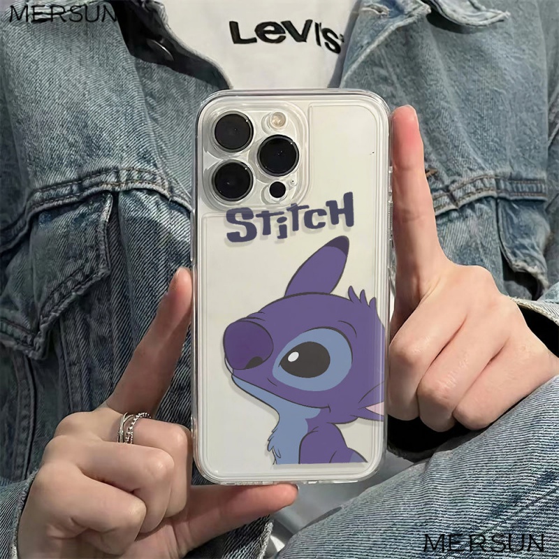 ✅Ốp Điện Thoại Mềm Chống Sốc Họa Tiết Stitch 13 Phong Cách Đơn Giản Cho Iphone 14pro 12 Max 6In Plus 7811