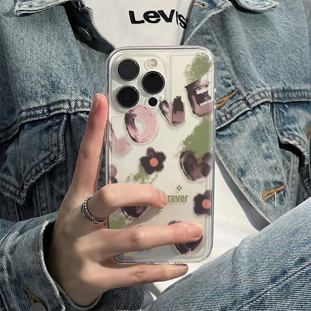 ✅Ốp Điện Thoại Mềm Chống Sốc Họa Tiết Hoa Đơn Giản Cho Iphone 14pro 78MaxPlus116Iniphone1213 7SGR