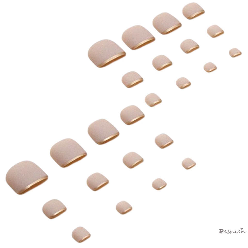 Phụ Kiện Trang Trí Móng Chân Giả Màu Sắc Xinh Xắn