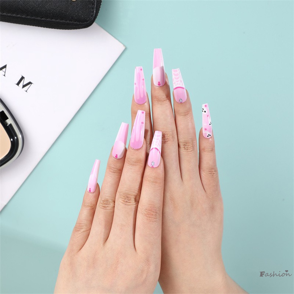 Móng Tay Giả Kiểu Pháp Không Dễ Phai Màu Có Thể Tái Sử Dụng